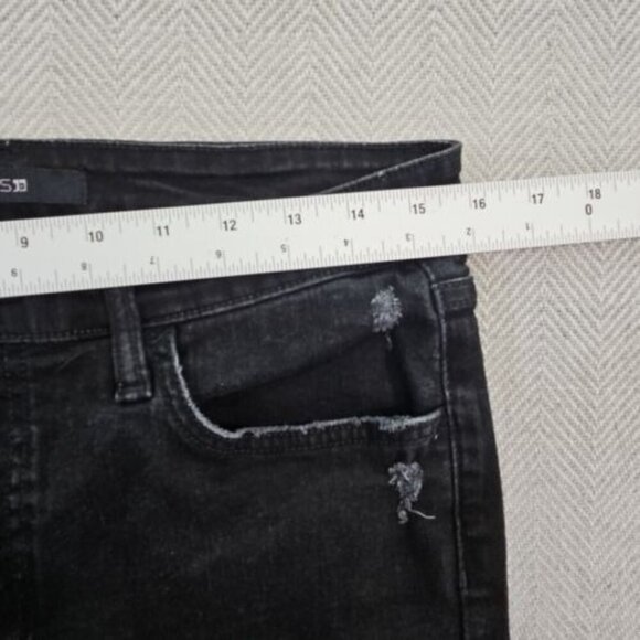 Joe's Jeans Women's Donella Ankle Jeans Size 31 Black Factory Distressed - Picture 2 of 16